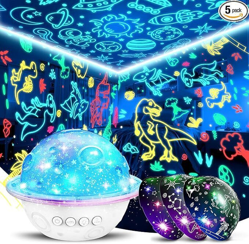 Dinosaur Toys for Kids 3-12: Dinosaur & Universe & Star Night Lights Projector