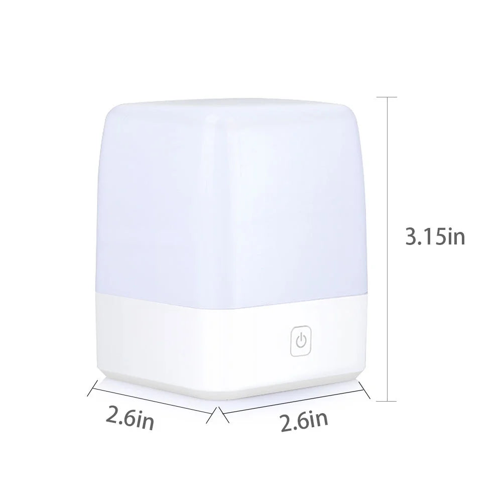 Small Night Light for Kids, Led Dimmable Bedside Lamps Light for Bedroom, Baby, Nursery, Sleeping, 2 Lighting