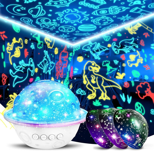 Dinosaur Toys for Kids 3-12: Dinosaur & Universe & Star Night Lights Projector