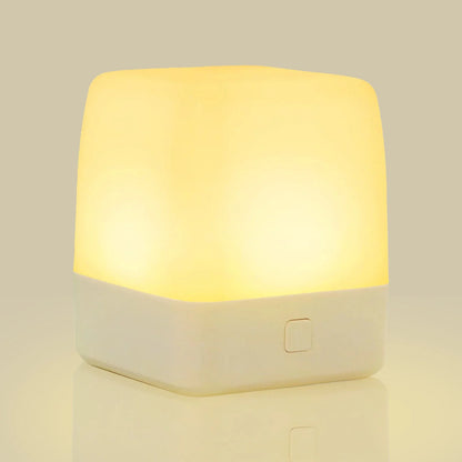 Small Night Light for Kids, Led Dimmable Bedside Lamps Light for Bedroom, Baby, Nursery, Sleeping, 2 Lighting